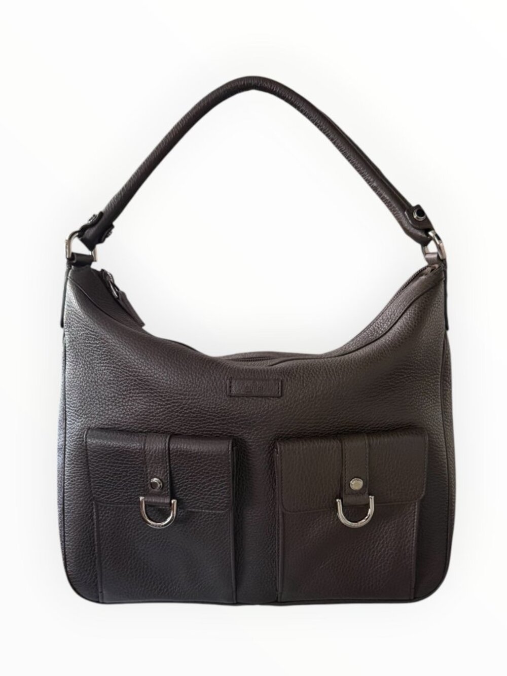 Gucci Abbey D-Ring Brown Leather Hobo Bag Vintage